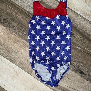 Garland CL Red white and Blue leotard